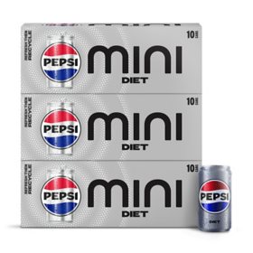 Diet Pepsi Original Mini Cans, 7.5 fl. oz., 30 pk.