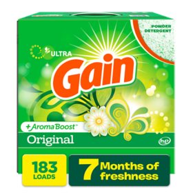Gain Ultra Powder Laundry Detergent, Original, 183 loads, 188 oz.