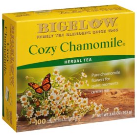 Bigelow Cozy Chamomile Herbal Tea, 100 ct.