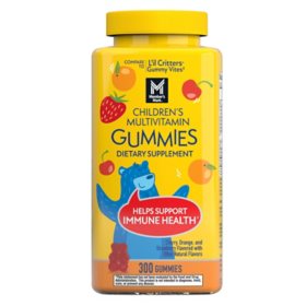 Member's Mark Children's Multivitamin Gummies, Assorted Fruit Flavors, 300 ct.		 		 		 		 		 		