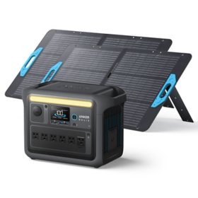 Anker SOLIX C1000X Generator 1056Wh/1800W with 2 100W Solar Panel 