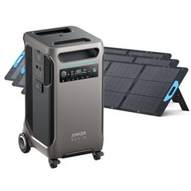 Anker Solix F3800 Portable Power Station with 3 200W solar panels 