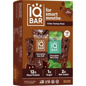 IQBAR Protein Bar Variety Pack, 12 ct.