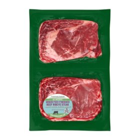 Thomas Farms Grass Fed Beef Ribeye Steak, priced per pound