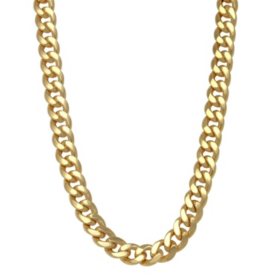 Cuban Chain Necklace in 14K Gold, 8mm