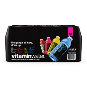 Glaceau Vitaminwater Variety Pack Nutrient Enhanced Water 16.9 fl. oz., 18 pk.