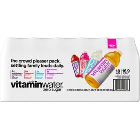 Glaceau Vitaminwater Zero Variety Pack Nutrient Enhanced Water 16.9 fl. oz., 18 pk.