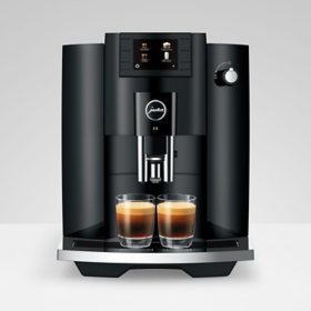 Jura E6 Black Automatic Coffee Center, Includes 11 Brewing Options