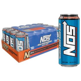 NOS High Performance Energy Drink, 16 fl. oz., 24 pk.