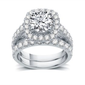 3.5 CT. T.W. Diamond Bridal Set in 14K White Gold (I-I1)