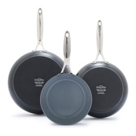 GreenPan Valencia Pro 3-Piece Fry Pan Set (8", 9.5" & 11")		